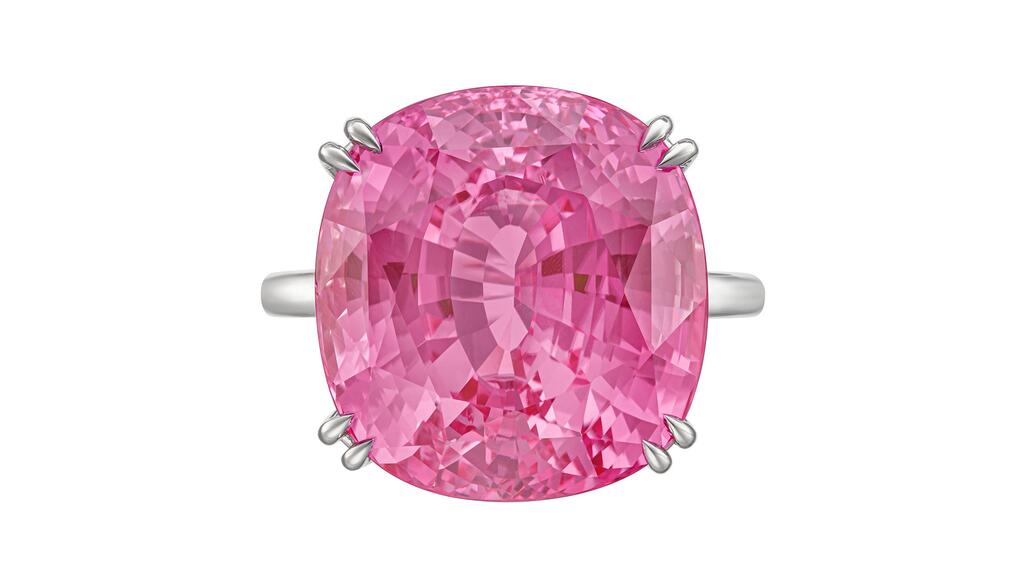 A 25.20-carat pink sapphire 25.20 carat pink sapphire
